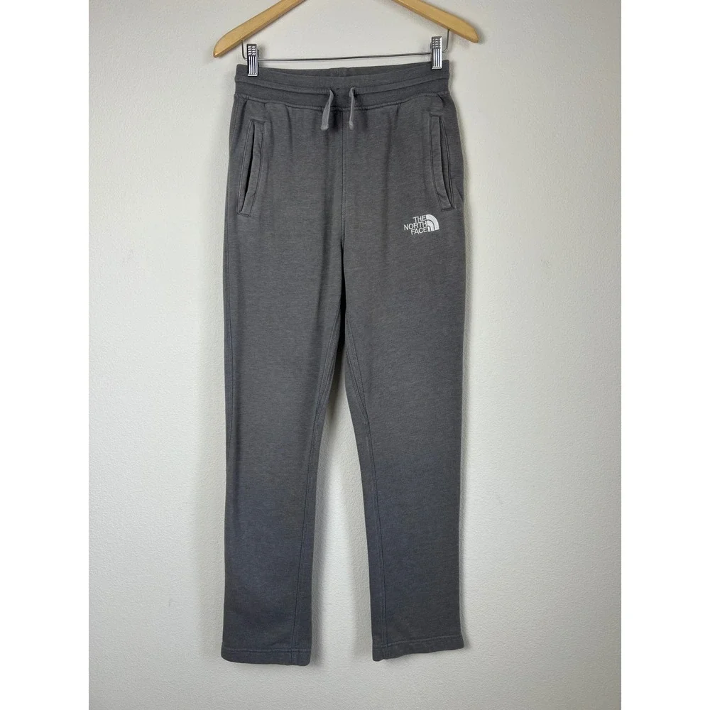 The North Face Mens‎ Small Gray Jogger Sweatpants French Terry Athleisure Pants
